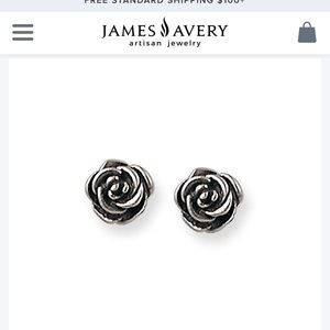 James Avery Rose Post Sterling Silver earrings
